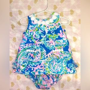 Baby Lilly Pulitzer Infant dress set 🩵